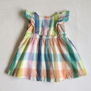 babyGap flutter sleeve picnic gingham dress 24 months